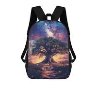 sinyumoney Unisex Starry Night Tree Backpack 3d Printed Travel Backpack Casual Laptop Backpack Lightweight SchoolBag for Men Women Boys Girls 17inch