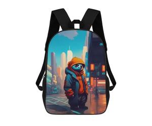 sinyumoney Unisex Swag Sloth Backpack 3d Printed Travel Backpack Casual Laptop Backpack Lightweight SchoolBag for Men Women Boys Girls 17inch