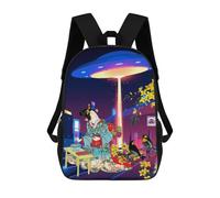 sinyumoney Unisex Synthwave Ukiyoe 2 Backpack 3d Printed Travel Backpack Casual Laptop Backpack Lightweight SchoolBag for Men Women Boys Girls 17inch