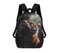 sinyumoney Unisex Tiger Looking Upward in Jungle 17 Inch Backpack 3d Printed Travel Backpack Casual Laptop Backpack Lightweight SchoolBag for Men Women Boys Girls