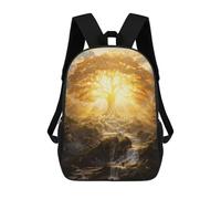 sinyumoney Unisex Tree of Eternal Light Backpack 3d Printed Travel Backpack Casual Laptop Backpack Lightweight SchoolBag for Men Women Boys Girls 17inch