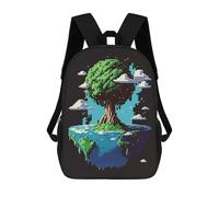 sinyumoney Unisex Tree World 17 Inch Backpack 3d Printed Travel Backpack Casual Laptop Backpack Lightweight SchoolBag for Men Women Boys Girls