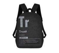 sinyumoney Unisex Trust Element - Manifestation Law of Attraction 17 Inch Backpack 3d Printed Travel Backpack Casual Laptop Backpack Lightweight SchoolBag for Men Women Boys Girls
