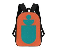 sinyumoney Unisex Vibrant Shapes 05 Backpack 3D Printed Travel Rucksack Casual Laptop Rucksack Lightweight Schoolbag For Men Women Boys Girls 17inch