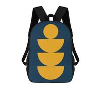 sinyumoney Unisex Vibrant Shapes 06 Backpack 3D Printed Travel Rucksack Casual Laptop Rucksack Lightweight Schoolbag For Men Women Boys Girls 17inch