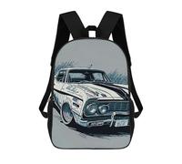sinyumoney Unisex Vintage Car Backpack 3d Printed Travel Backpack Casual Laptop Backpack Lightweight SchoolBag for Men Women Boys Girls 17inch