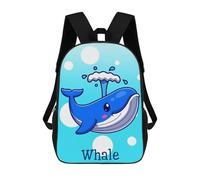 sinyumoney Unisex Whale Backpack 3d Printed Travel Backpack Casual Laptop Backpack Lightweight SchoolBag for Men Women Boys Girls 17inch