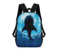 sinyumoney Unisex Whale Shark Ocean Backpack 3d Printed Travel Backpack Casual Laptop Backpack Lightweight SchoolBag for Men Women Boys Girls 17inch