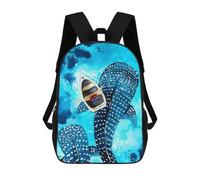 sinyumoney Unisex Whale Shark Watercolor Backpack 3d Printed Travel Backpack Casual Laptop Backpack Lightweight SchoolBag for Men Women Boys Girls 17inch