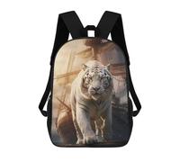 sinyumoney Unisex White Tiger Sailing Boat Backpack 3d Printed Travel Backpack Casual Laptop Backpack Lightweight SchoolBag for Men Women Boys Girls 17inch