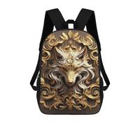 sinyumoney Unisex Wooden Wolf 17 Inch Backpack 3d Printed Travel Backpack Casual Laptop Backpack Lightweight SchoolBag for Men Women Boys Girls