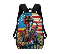 sinyumoney United States Armed Force Backpack School Bag Large Water Resistant Laptop Backpack for Girls Boys Teenage 17inch