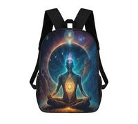 sinyumoney Universal Meditation Portal Backpack School Bag Secondary Causal Travel High School Bags for Campus Outdoor Travel Sports 17inch