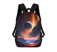 sinyumoney Universe Stream Landscape Backpack School Work Laptop Backpack Rucksack Bag for Men, Women & Teenage Boys 17inch