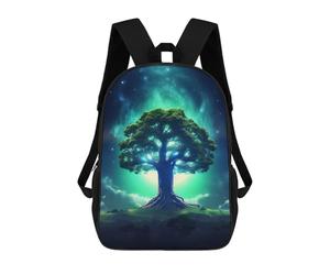 sinyumoney Universe Tree Backpack School Lightweight Casual Daypack School Backpacks for Men, Women & Teenage Boys 17inch
