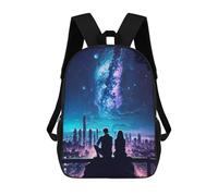sinyumoney Urban Stargazers Backpack, Children's Backpack, Student School Bag Bookbag Rucksack, 3D Printed School Bag for Boys Girls 17inch