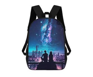 sinyumoney Urban Stargazers Backpack, Children's Backpack, Student School Bag Bookbag Rucksack, 3D Printed School Bag for Boys Girls 17inch