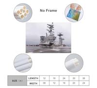 sinyumoney USS Dwight D Eisenhower Wall Pictures Bedroom for Gifts Bathroom Home Kitchen Office Decor Canvas Art 20x30inch(50x75cm)