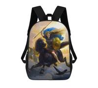 sinyumoney Valkyrie Norse Mythology Backpacks Kids School Backpack School Bag 3D Printed School Bag for Boys Elementary And Middle School Students 17inch