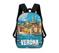 sinyumoney Verona City Italy Backpack School Bag Water Resistant School Bag Business Backpack for Girls Boys Teenage 17inch