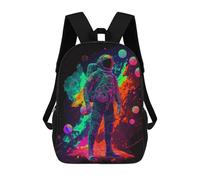 sinyumoney Vibrant Astronaut Artwork -9 Rucksack Rucksack Casual Daypacks School Work Travel Bag- Perfect for Travel, Work And Daily Use 17inch