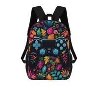 sinyumoney Vibrant Gaming Controller Artwork -158 Kids School Backpack 3D Printed Backpacks Fashion School Bag Rucksacks for Boys Elementary And Middle School Students 17inch