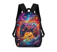 sinyumoney Vibrant Gaming Controller Artwork -72 School Backpack Computer Rucksack for School/Work/Travel for School/Work/Travel 17inch