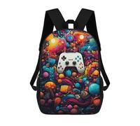 sinyumoney Vibrant Gaming Odyssey Backpacks, Kids Backpack Student School Bag 3D Printed Travel Backpacks Fashion Accessory Backpack Children Waterproof School Bags 17inch
