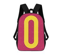 sinyumoney Vibrant Shapes 07 Children's Backpack, 3D Printed School Backpack, Backpack for Boys Girls, Adjustable School Bag for Primary School 17inch