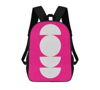 sinyumoney Vibrant Shapes 10 Backpacks Kids School Backpack School Bag 3D Printed Fashion School Bags for Boys Elementary And Middle School Students 17inch