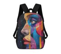 sinyumoney Vibrant Unity School Bags Business Laptop Rucksack Bag Unisex Casual Daypack for Boys/Girls/Teenagers 17inch