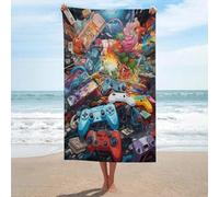 sinyumoney Video Game Controllers A Visual Symphony -1 Towels Bathroom Super Soft Feel Goal Design Beach Towel Travel Essentials for Pool Or Bath 130cm*80cm