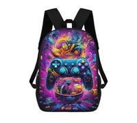 sinyumoney Video Game Odyssey -6 Backpacks 3D Printed Kids School Backpack School Bag Fashion Rucksacks for Boys Elementary And Middle School Students 17inch