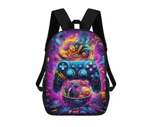 sinyumoney Video Game Odyssey -6 Backpacks 3D Printed Kids School Backpack School Bag Fashion Rucksacks for Boys Elementary And Middle School Students 17inch