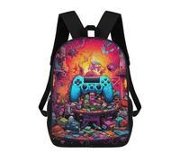 sinyumoney Video Game Odyssey Controller in A Fantasy World School Bags Large Lightweight Casual Backpack for Camping Outdoor Adventures And Daily Travel 17inch