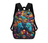 sinyumoney Video Game Paradise -1 Kids Backpacks,3D Personalized School Bookbags for Boys Girls Large Schoolbags Casual Daypack 17inch