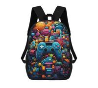 sinyumoney Video Game Paradise School Backpack High Secondary School Bags Casual Backpack for Girls Boys Teenage 17inch