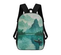 sinyumoney Vietnamese River Backpack School Bag Travel College Rucksack Backpacks for Camping Outdoor Adventures And Daily Travel 17inch