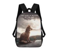 sinyumoney View Better At The Top Backpacks 3D Printed Kids School Backpack Outdoor Casual Daypack Fashion Casual Children Backpacks Cute Travel Bags 17inch