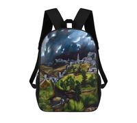 sinyumoney View of Toledo by El Greco Backpack School Business Laptop Rucksack Bag Unisex Casual Daypack for Teenage Girls Boys Women Men 17inch