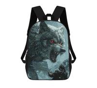 sinyumoney Viking Fenrir Wolf School Backpack Water Resistant Travel Backpack Computer Bag for Girls Boys Teenage 17inch