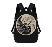 sinyumoney Vikings Nordic Mythology Children's Backpack, 3D Printed School Backpack, Backpack for Boys Girls, Adjustable School Bag for Primary School 17inch