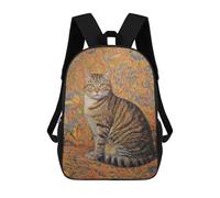 sinyumoney Vincent's Cat A Vibrant Portrait School Backpack Lightweight Airport College Students Back Pack for Boys/Girls/Teenagers 17inch