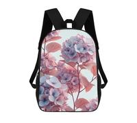 sinyumoney Vintage Hydrangea Flowers Backpack School Bag Water Resistant Computer Rucksack for Campus Outdoor Travel Sports 17inch