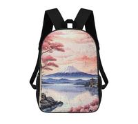 sinyumoney Vintage Japan Landscape School Bags Water Resistant School Bag Business Backpack for Campus Outdoor Travel Sports 17inch