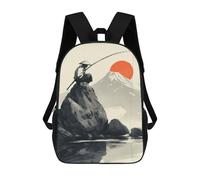 sinyumoney Vintage Japanese Fisherman School Backpack Daypacks Business Backpack Water Resistant Bookbag for Campus Outdoor Travel Sports 17inch