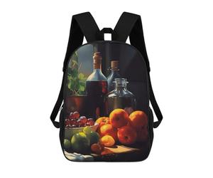 sinyumoney Vintage Kitchen Vibes Rucksack Water Resistant School Bag Business Backpack for Men, Women & Teenage Boys 17inch