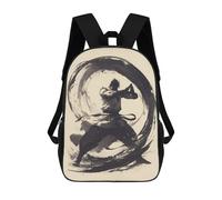 sinyumoney Vintage Martial Arts Enso School Backpack Work Laptop Backpack Rucksack Bag for Teenage Girls Boys Women Men 17inch