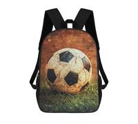 sinyumoney Vintage Soccer Ball Backpack School Bag Large Water Resistant Laptop Backpack for School/Work/Travel 17inch