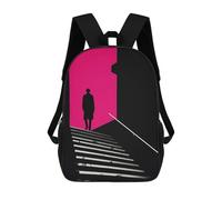 sinyumoney Vintage Style Backpack School Fashion Stationery Backpack Waterproof Casual Daypacks for Boys/Girls/Teenagers 17inch